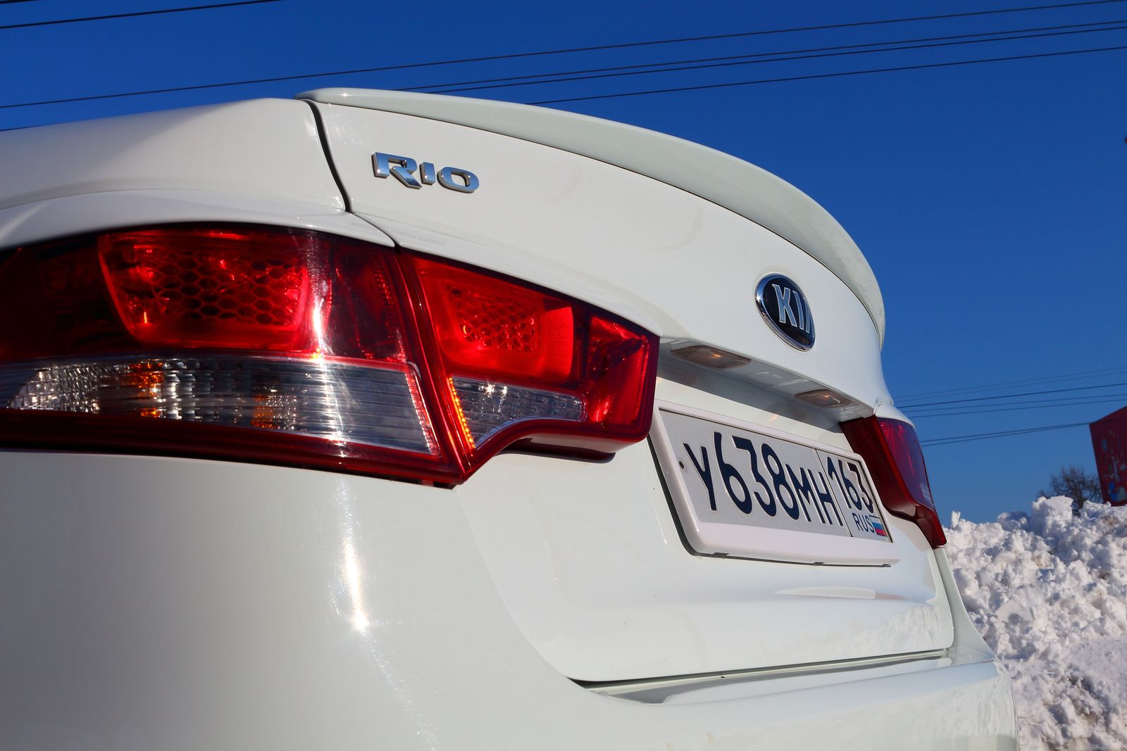 Лип спойлер мини Kia Rio III