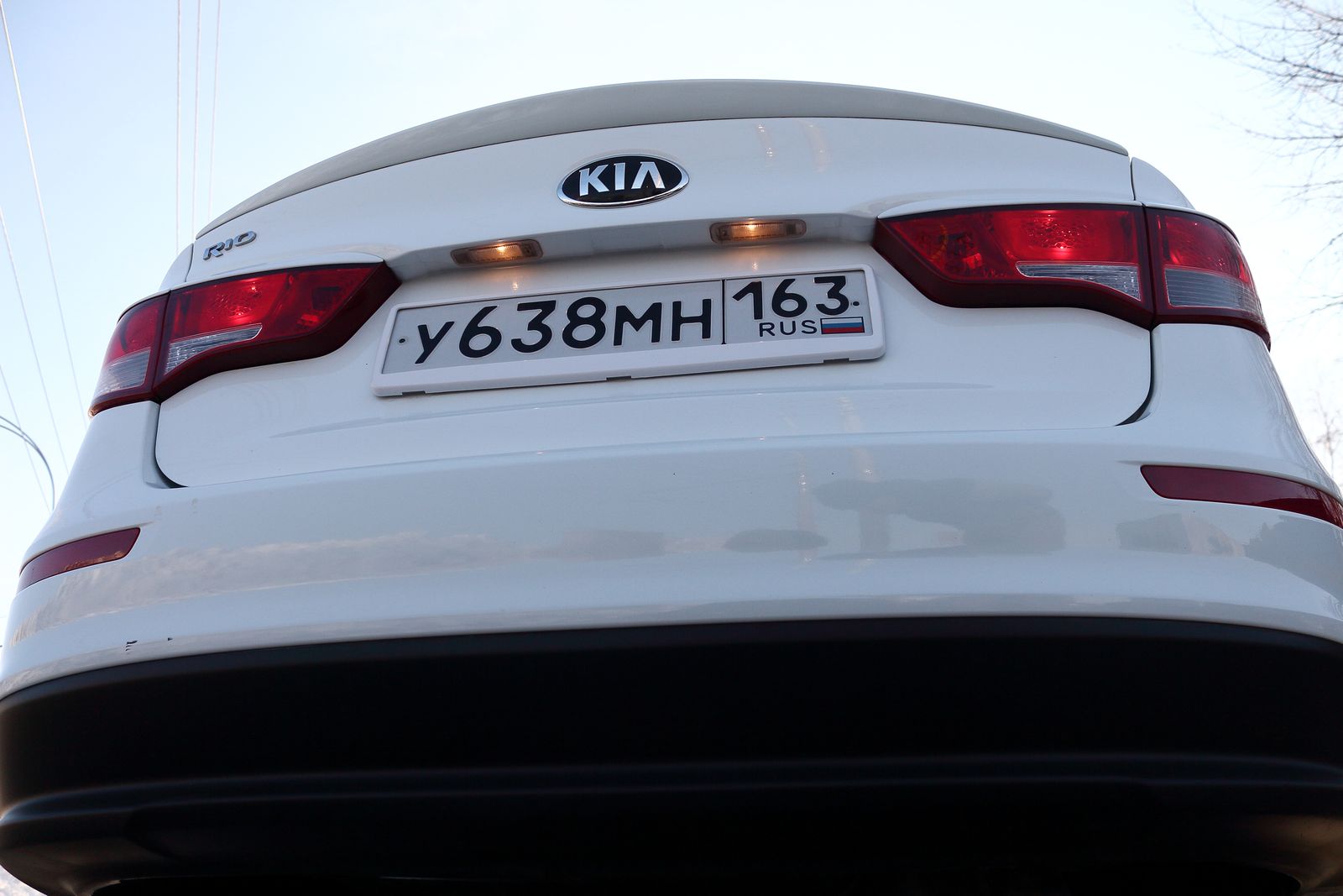 Лип спойлер мини Kia Rio III