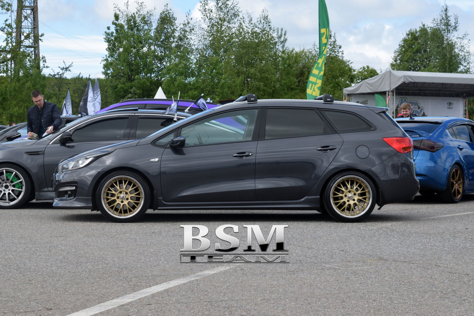 Накладки на пороги KIA Ceed 2 HB, SW
