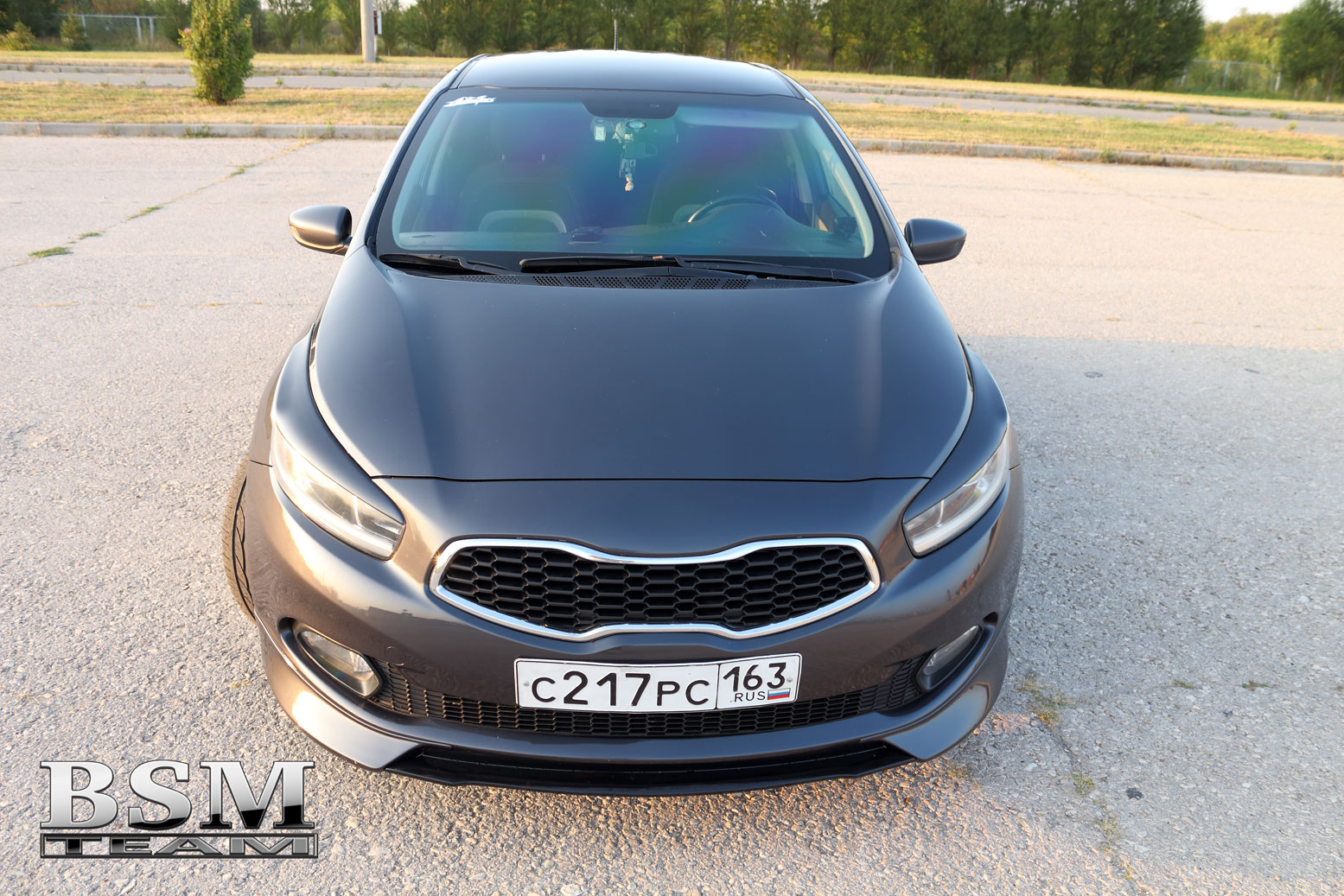 Клыки на передний бампер дорестайлинг KIA Ceed HB, SW