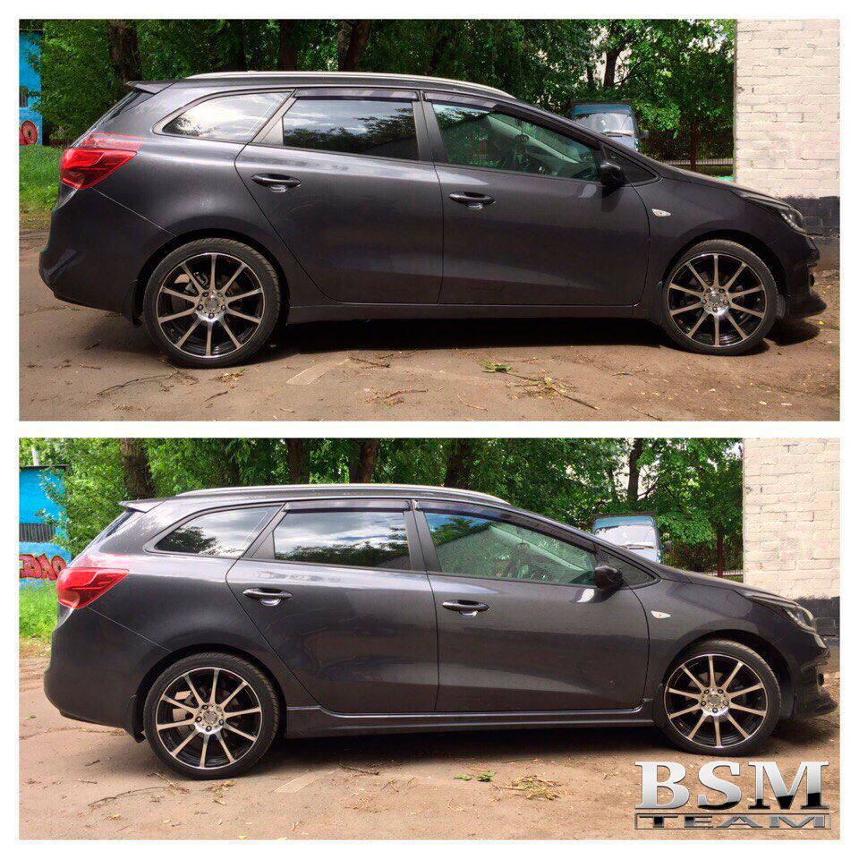 Накладки на пороги KIA Ceed 2 HB, SW