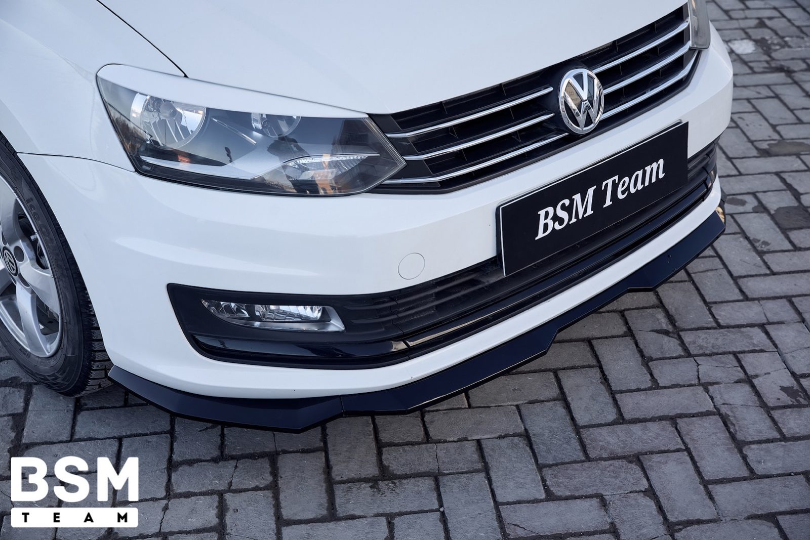 Сплиттер передний VW polo