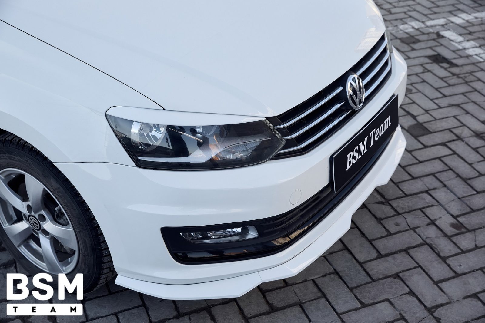 Сплиттер передний VW polo